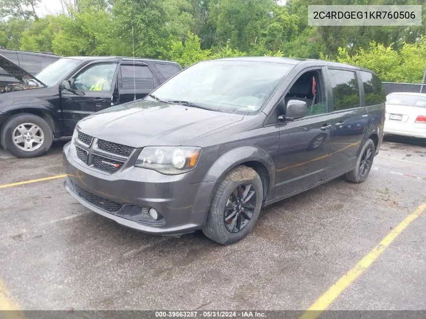 2C4RDGEG1KR760506 2019 Dodge Grand Caravan Gt