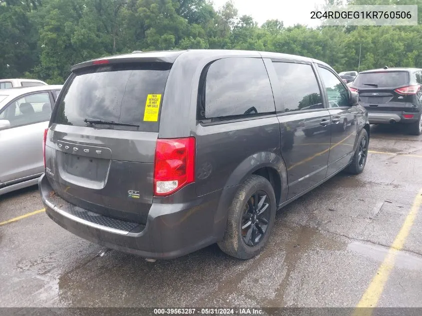 2C4RDGEG1KR760506 2019 Dodge Grand Caravan Gt