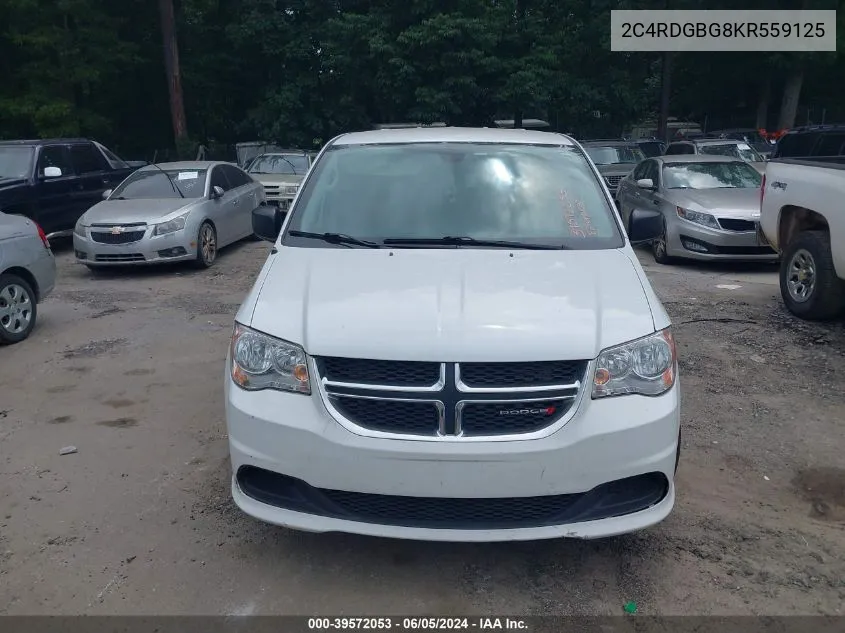 2C4RDGBG8KR559125 2019 Dodge Grand Caravan Se