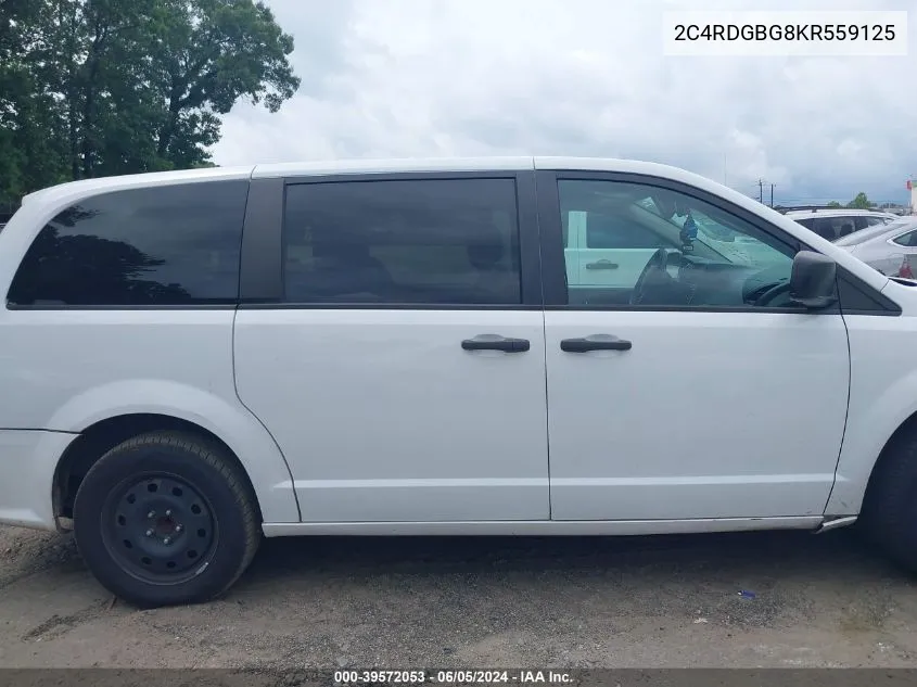 2C4RDGBG8KR559125 2019 Dodge Grand Caravan Se