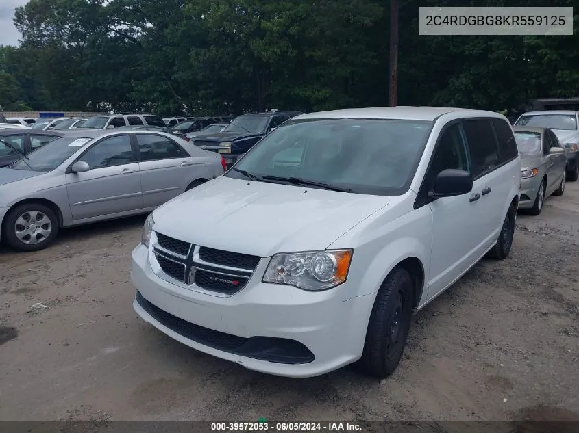 2C4RDGBG8KR559125 2019 Dodge Grand Caravan Se