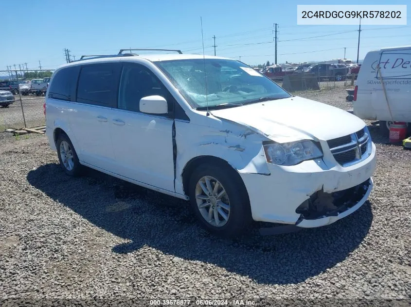 2C4RDGCG9KR578202 2019 Dodge Grand Caravan Sxt