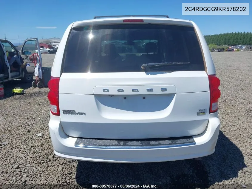 2C4RDGCG9KR578202 2019 Dodge Grand Caravan Sxt