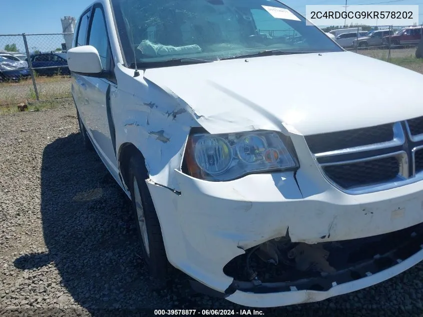 2C4RDGCG9KR578202 2019 Dodge Grand Caravan Sxt