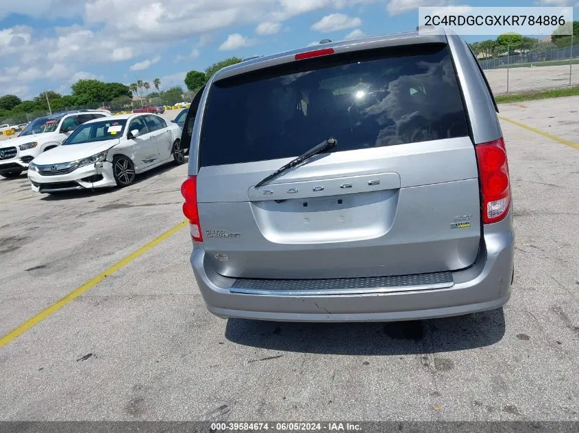 2C4RDGCGXKR784886 2019 Dodge Grand Caravan Sxt