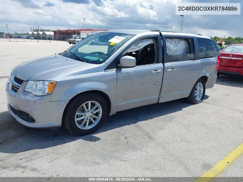 2019 Dodge Grand Caravan Sxt VIN: 2C4RDGCGXKR784886 Lot: 39584674