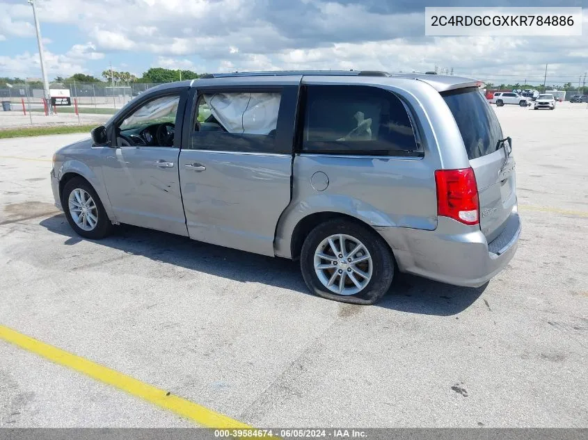 2C4RDGCGXKR784886 2019 Dodge Grand Caravan Sxt