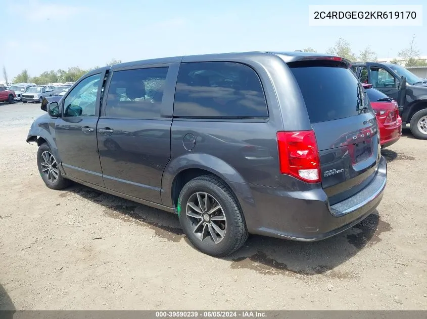 2C4RDGEG2KR619170 2019 Dodge Grand Caravan Gt