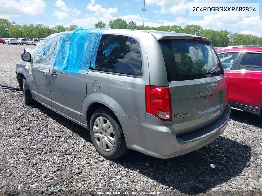 2C4RDGBGXKR682814 2019 Dodge Grand Caravan Se