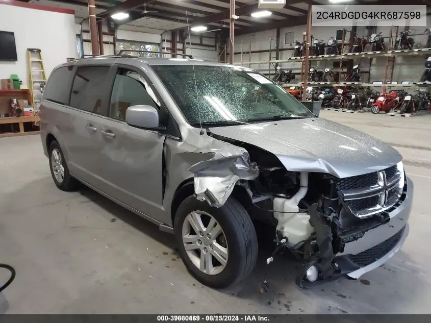 2C4RDGDG4KR687598 2019 Dodge Grand Caravan Crew