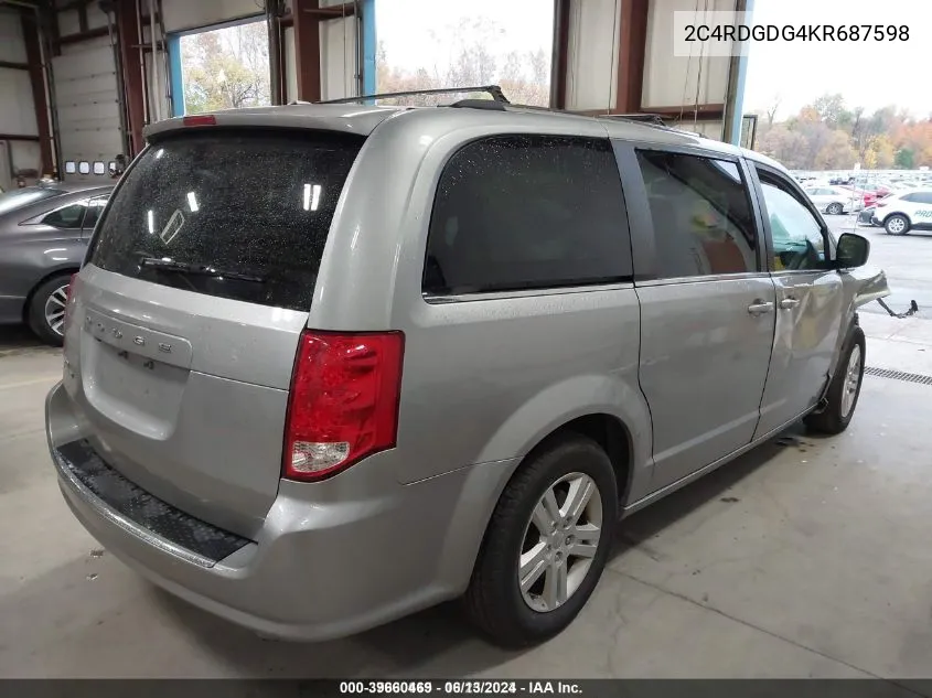 2C4RDGDG4KR687598 2019 Dodge Grand Caravan Crew