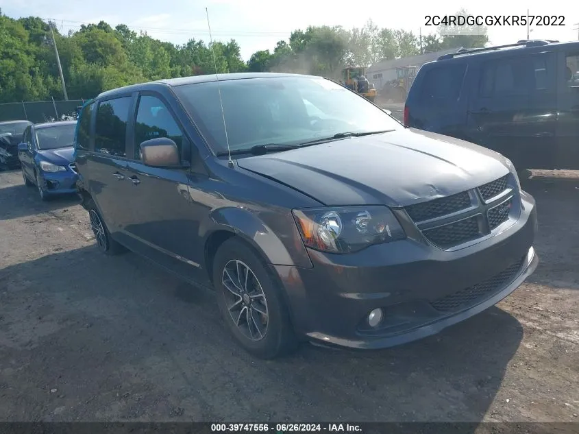 2019 Dodge Grand Caravan Sxt VIN: 2C4RDGCGXKR572022 Lot: 39747556