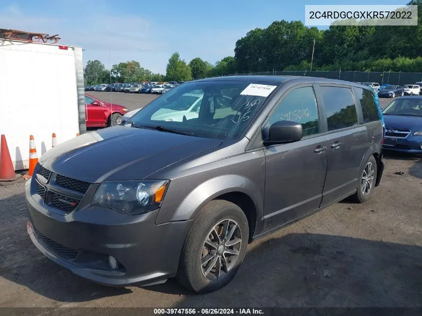 2C4RDGCGXKR572022 2019 Dodge Grand Caravan Sxt