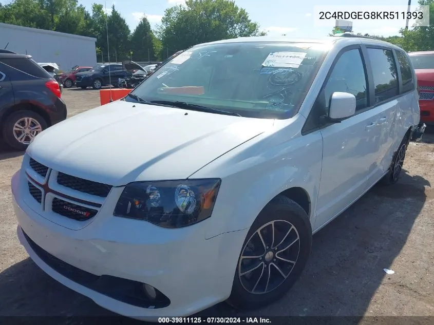 2C4RDGEG8KR511393 2019 Dodge Grand Caravan Gt