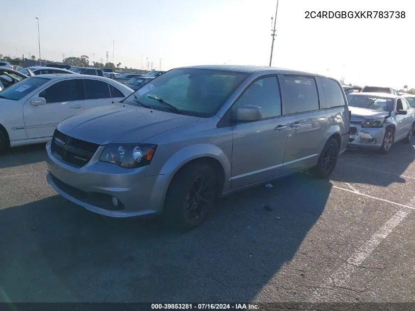 2019 Dodge Grand Caravan Se Plus VIN: 2C4RDGBGXKR783738 Lot: 39853281