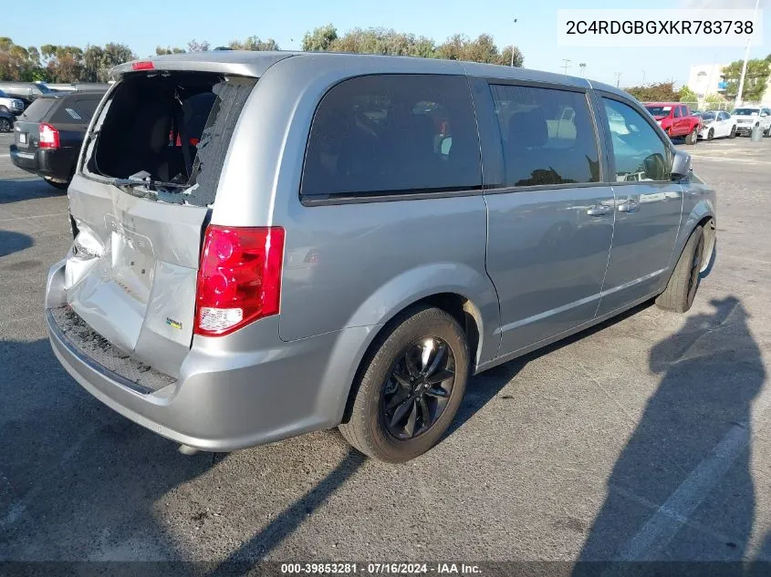 2019 Dodge Grand Caravan Se Plus VIN: 2C4RDGBGXKR783738 Lot: 39853281