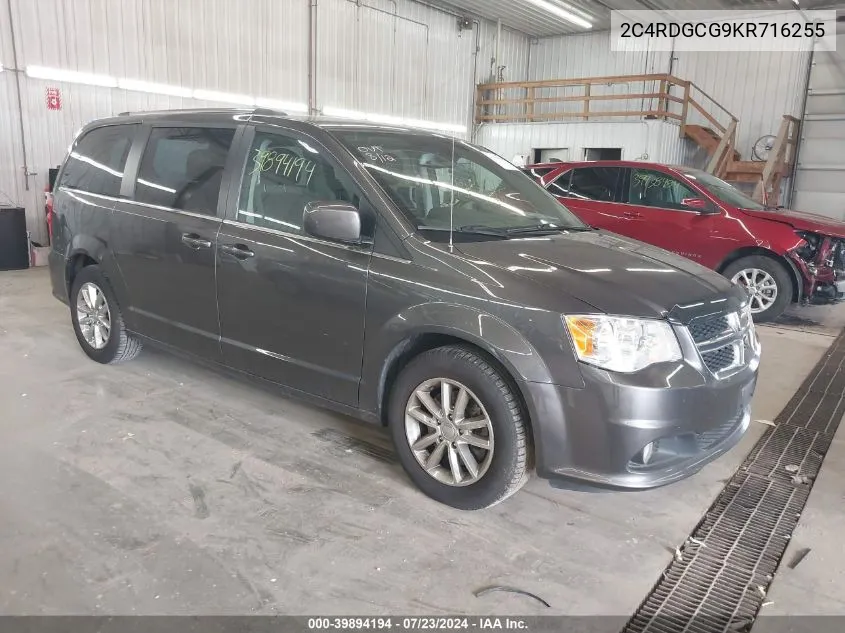 2019 Dodge Grand Caravan Sxt VIN: 2C4RDGCG9KR716255 Lot: 39894194