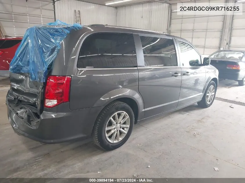 2019 Dodge Grand Caravan Sxt VIN: 2C4RDGCG9KR716255 Lot: 39894194