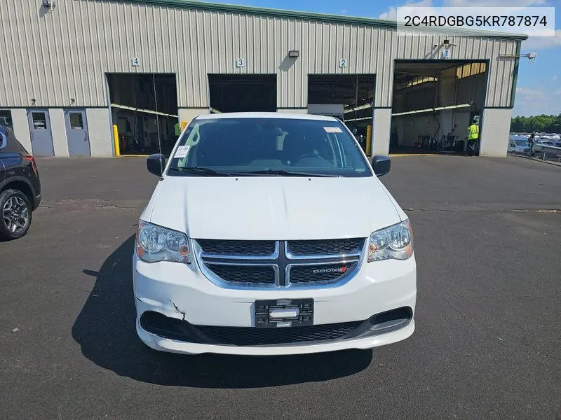 2019 Dodge Grand Caravan Se VIN: 2C4RDGBG5KR787874 Lot: 39951975