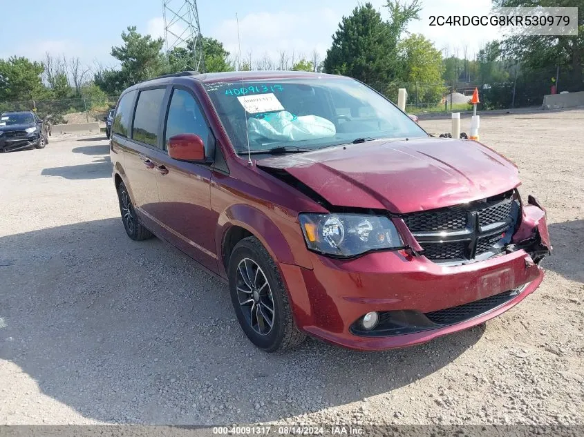 2019 Dodge Grand Caravan Sxt VIN: 2C4RDGCG8KR530979 Lot: 40091317