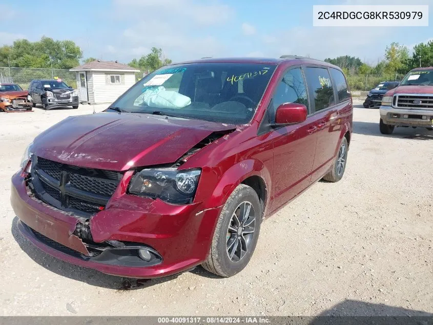 2019 Dodge Grand Caravan Sxt VIN: 2C4RDGCG8KR530979 Lot: 40091317