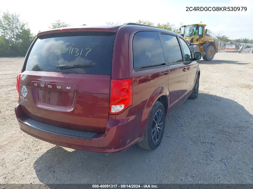 2019 Dodge Grand Caravan Sxt VIN: 2C4RDGCG8KR530979 Lot: 40091317