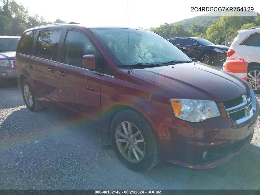 2C4RDGCG7KR754129 2019 Dodge Grand Caravan Sxt