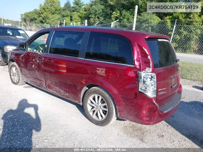 2C4RDGCG7KR754129 2019 Dodge Grand Caravan Sxt