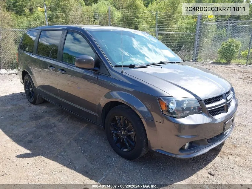 2C4RDGEG3KR711811 2019 Dodge Grand Caravan Gt