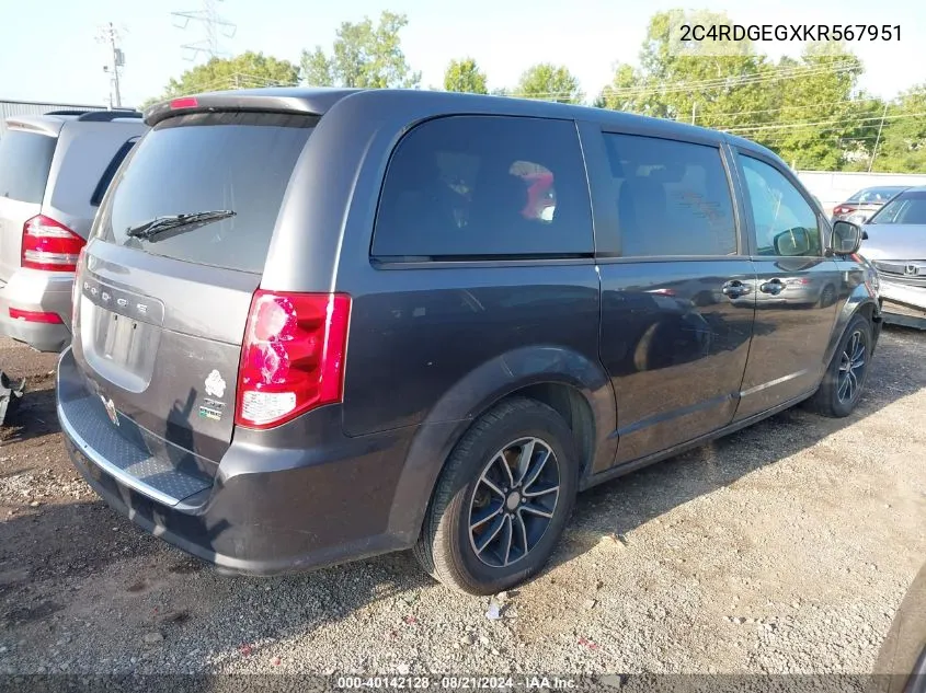 2C4RDGEGXKR567951 2019 Dodge Grand Caravan Gt