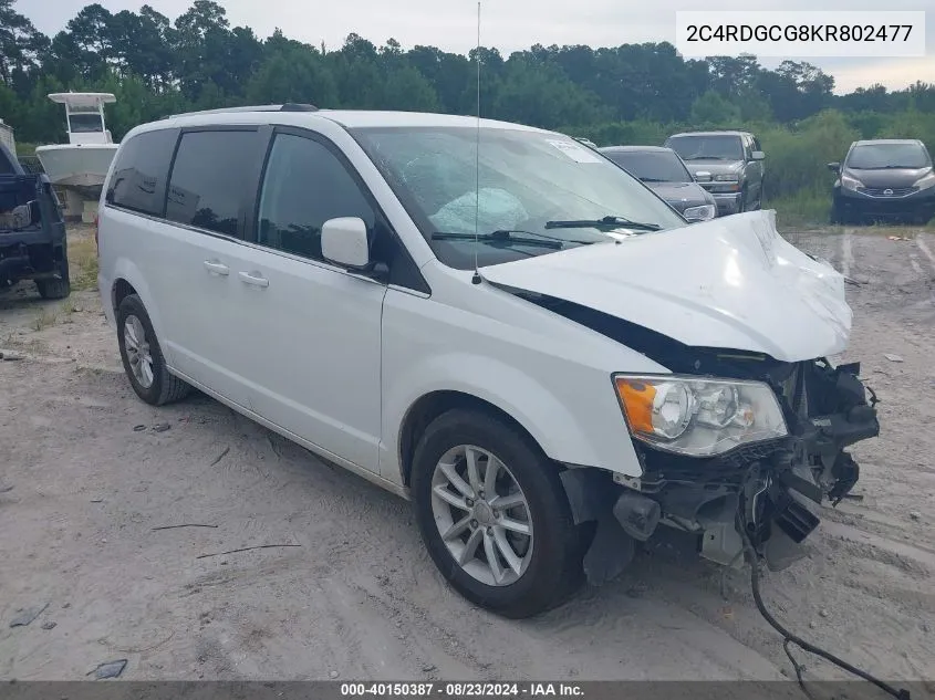 2C4RDGCG8KR802477 2019 Dodge Grand Caravan Sxt