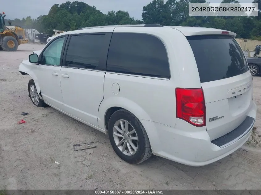 2C4RDGCG8KR802477 2019 Dodge Grand Caravan Sxt