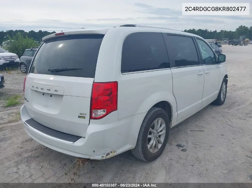 2C4RDGCG8KR802477 2019 Dodge Grand Caravan Sxt