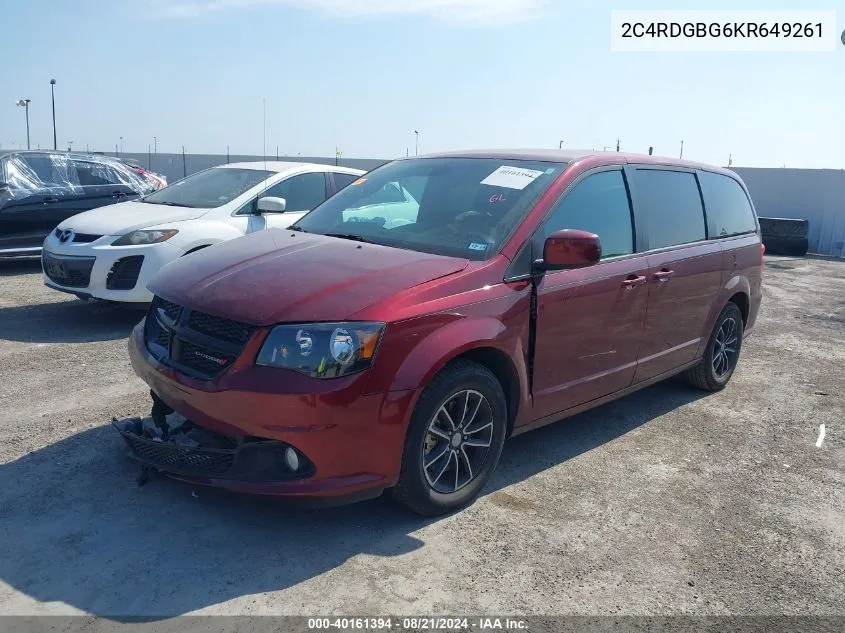 2C4RDGBG6KR649261 2019 Dodge Grand Caravan Se Plus