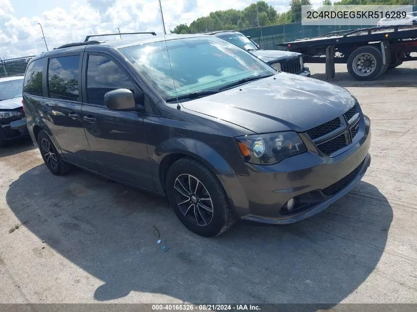 2019 Dodge Grand Caravan Gt VIN: 2C4RDGEG5KR516289 Lot: 40165326