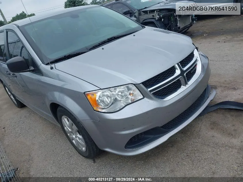 2C4RDGBG7KR641590 2019 Dodge Grand Caravan Se