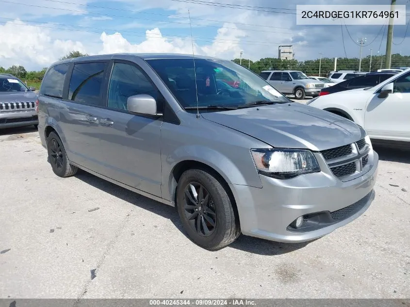 2C4RDGEG1KR764961 2019 Dodge Grand Caravan Gt