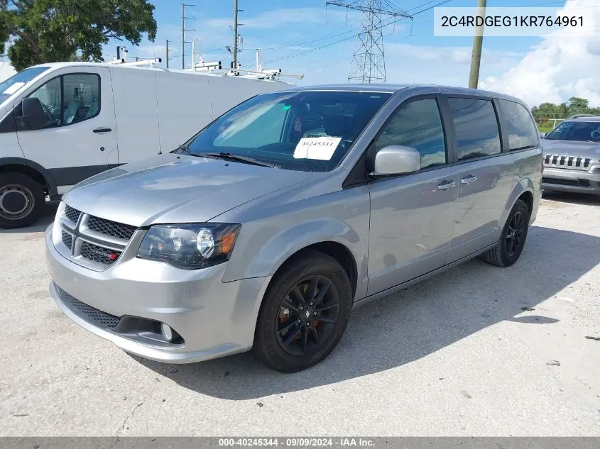 2C4RDGEG1KR764961 2019 Dodge Grand Caravan Gt