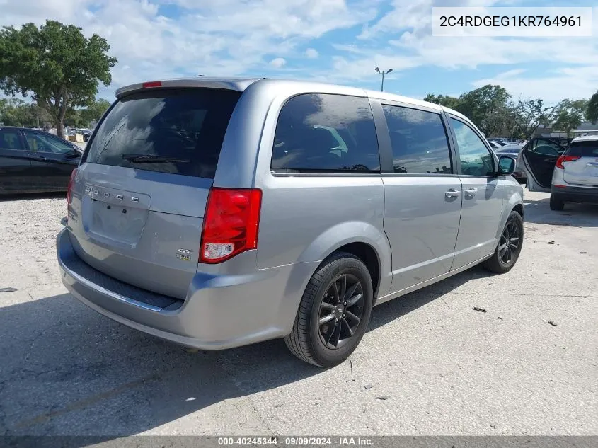 2C4RDGEG1KR764961 2019 Dodge Grand Caravan Gt