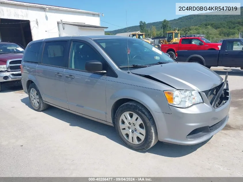 2C4RDGBG4KR547019 2019 Dodge Grand Caravan Se