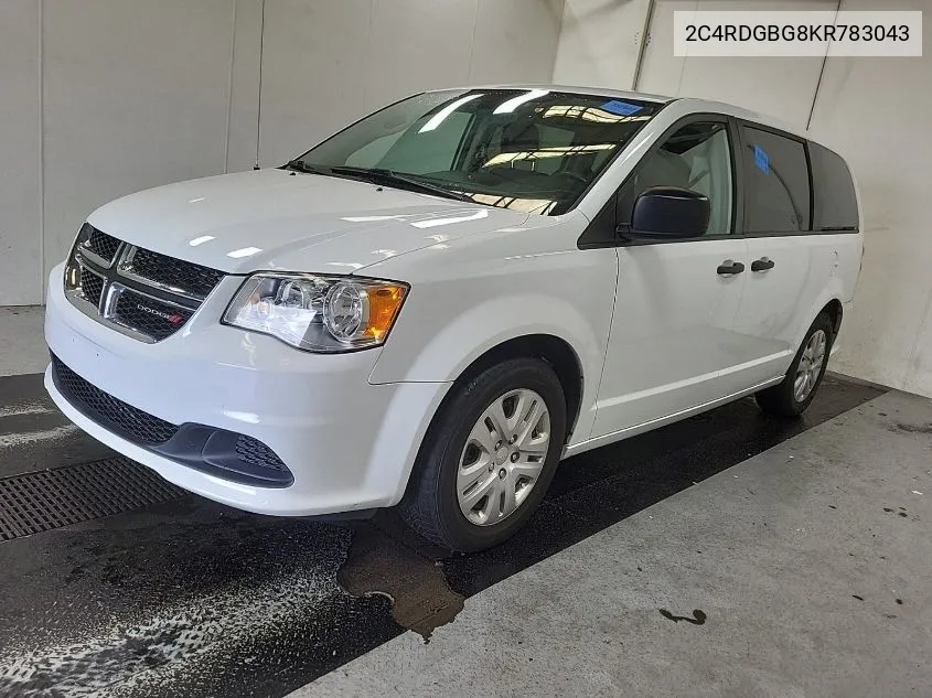 2019 Dodge Grand Caravan Se VIN: 2C4RDGBG8KR783043 Lot: 40257721