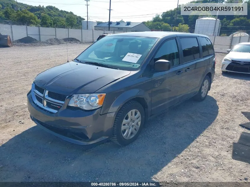 2C4RDGBG4KR591991 2019 Dodge Grand Caravan Se