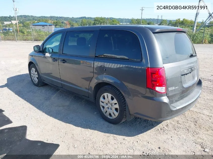 2C4RDGBG4KR591991 2019 Dodge Grand Caravan Se