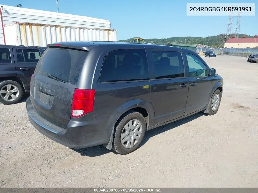 2C4RDGBG4KR591991 2019 Dodge Grand Caravan Se