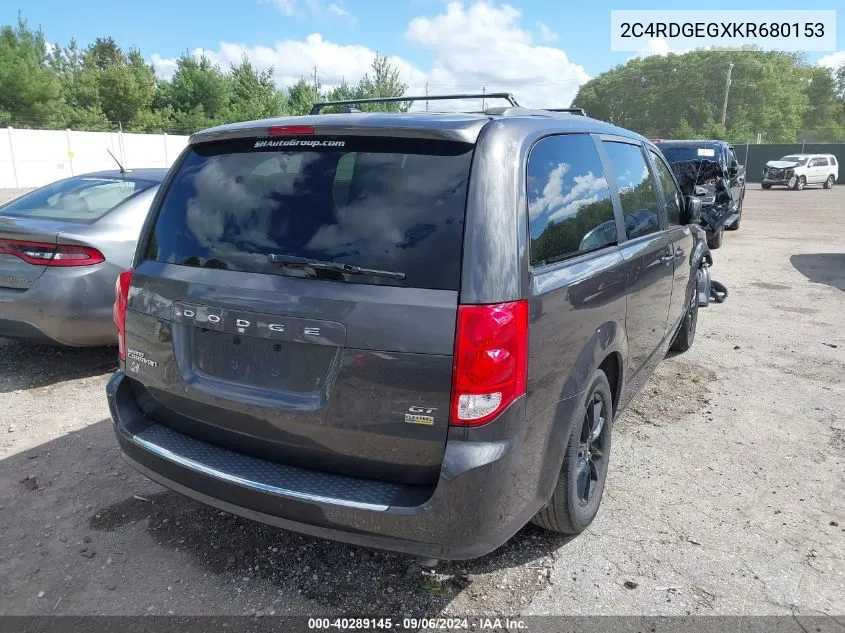 2C4RDGEGXKR680153 2019 Dodge Grand Caravan Gt