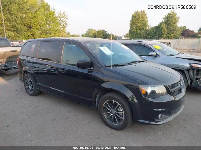 2019 Dodge Grand Caravan Se VIN: 2C4RDGBG9KR586589 Lot: 40310706