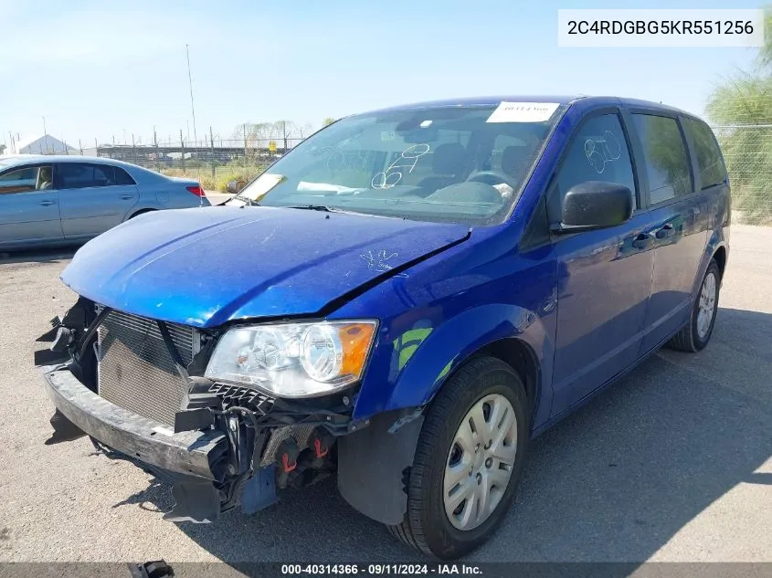 2C4RDGBG5KR551256 2019 Dodge Grand Caravan Se