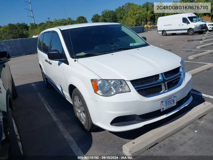 2C4RDGBG1KR676710 2019 Dodge Grand Caravan Se