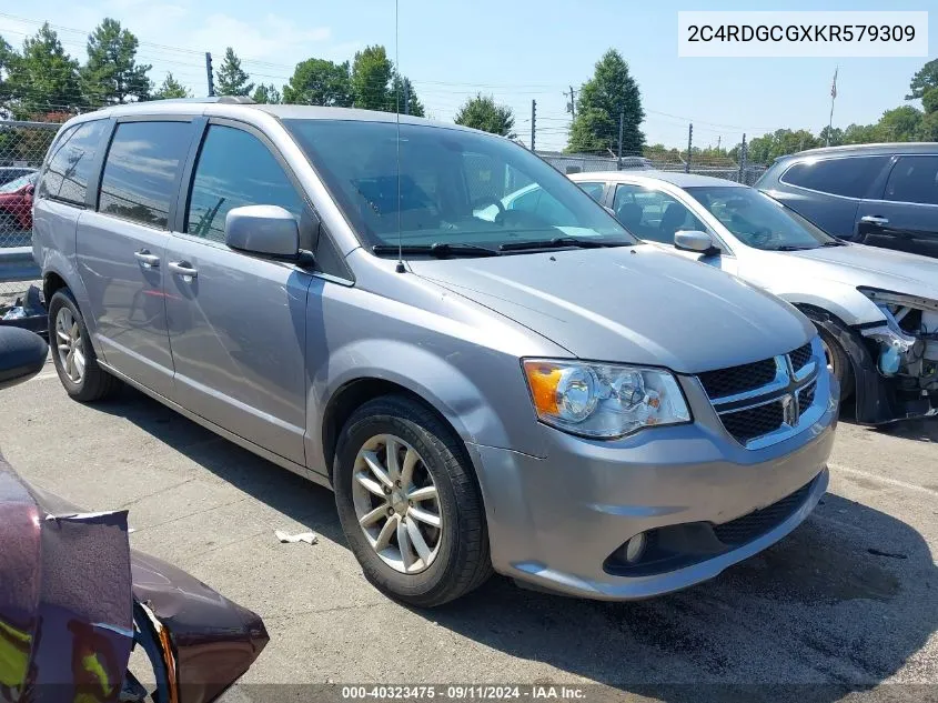 2C4RDGCGXKR579309 2019 Dodge Grand Caravan Sxt