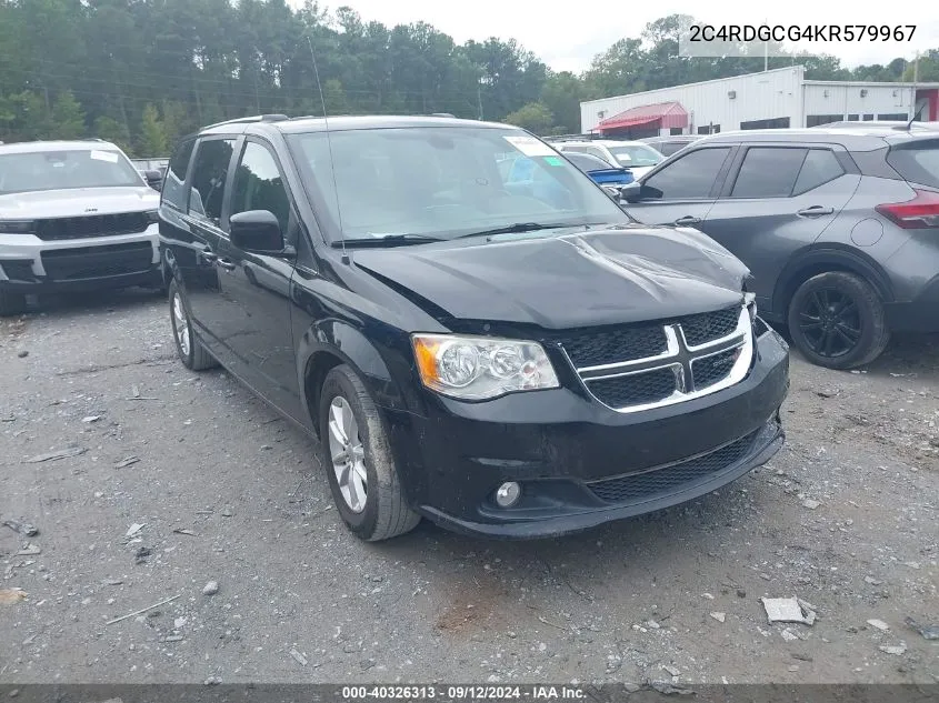 2019 Dodge Grand Caravan Sxt VIN: 2C4RDGCG4KR579967 Lot: 40326313